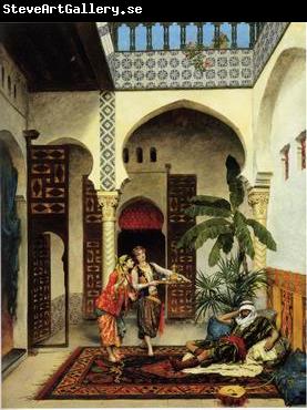 unknow artist Arab or Arabic people and life. Orientalism oil paintings 565